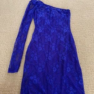 Trixxi Blue Lace Dress